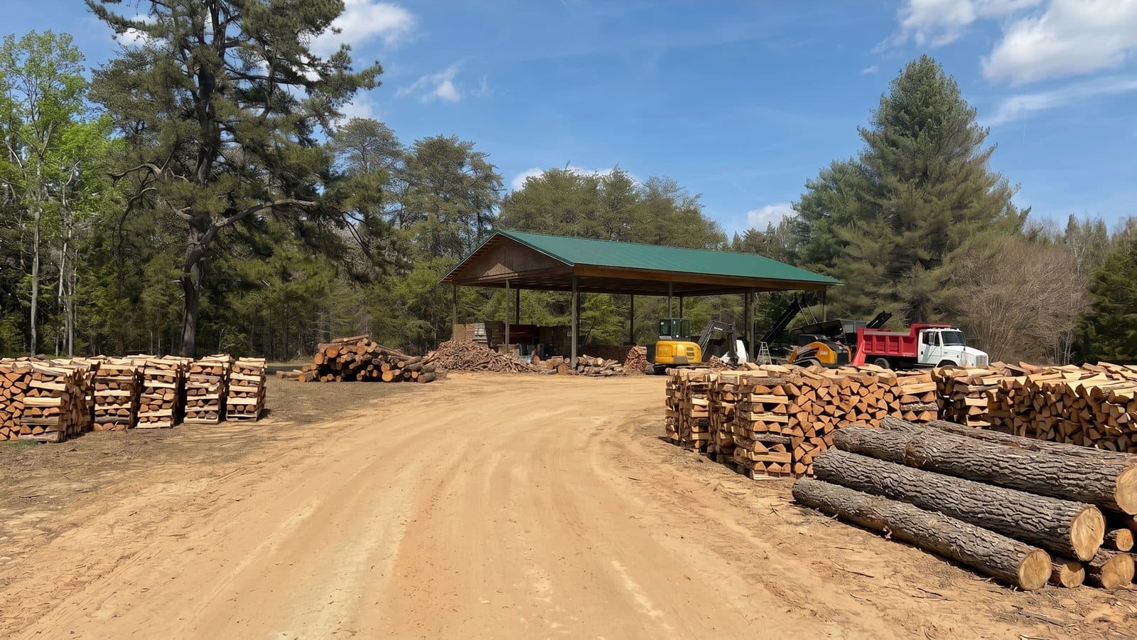Crossroads Firewood production yard — Zion Crossroads, VA
